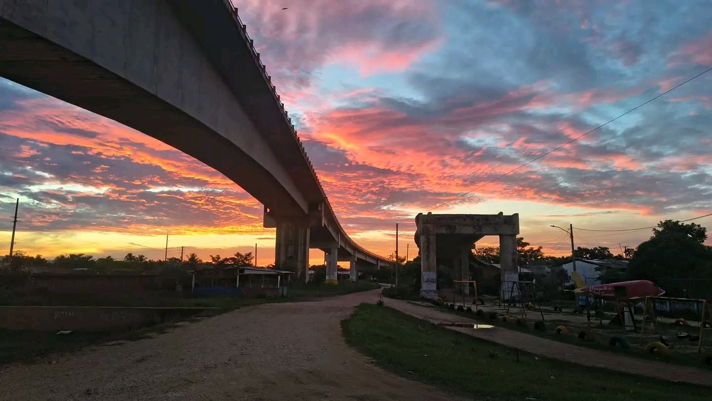 Un atardecer que solo Gambote sabe regalar